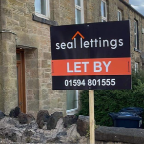 Let By Seal Lettings board for rental accommodation in Cinderford